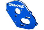Traxxas Plate, motor, blue (4mm thick) (aluminum)