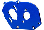 Traxxas Plate, motor, blue (3.2mm thick) (aluminum)