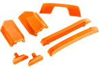 Traxxas Body reinforcement set, orange/ skid pads (roof) (fits #9511 body)