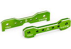 Traxxas Tie bars, front, aluminum (green-anodized) (fits Sledge)