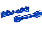 Traxxas Tie bars, front, aluminum (blue-anodized) (fits Sledge)