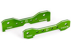 Traxxas Tie bars, rear, aluminum (green-anodized) (fits Sledge)