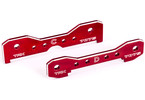 Traxxas Tie bars, rear, aluminum (red-anodized) (fits Sledge)