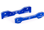 Traxxas Tie bars, rear, aluminum (blue-anodized) (fits Sledge)