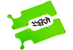 Traxxas Suspension arm covers, green, rear (left and right)