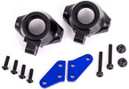Traxxas Steering block arms (aluminum, blue-anodized) (2)/ steering blocks, left & right