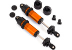 Traxxas Shocks, GT-Maxx, aluminum (orange-anodized) (fully assembled w/o springs) (2)