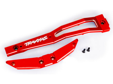Traxxas Chassis brace, front, aluminum (red-anodized) (2) / TRA10221-RED