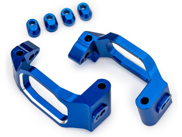 Traxxas Caster blocks, aluminum (blue-anodized), pair / TRA10232-BLUE