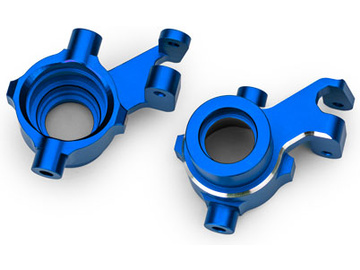 Traxxas Steering blocks, aluminum (blue-anodized), pair / TRA10237-BLUE