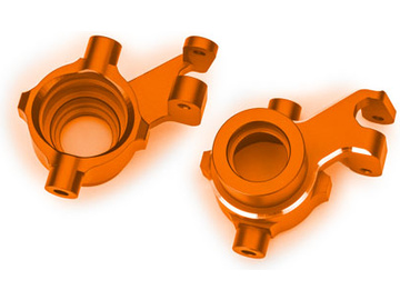 Traxxas Steering blocks, aluminum (orange-anodized), pair / TRA10237-ORNG