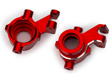 Traxxas Steering blocks, aluminum (red-anodized), pair / TRA10237-RED