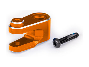 Traxxas Servo horn, steering, aluminum (orange-anodized) / TRA10247-ORNG
