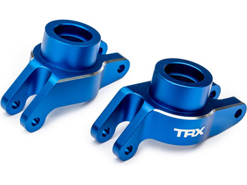 Traxxas Carriers, stub axle (blue-anodized aluminum) (rear) pair / TRA10252-BLUE