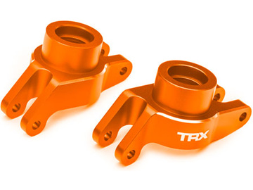 Traxxas Carriers, stub axle (orange-anodized aluminum) (rear) pair / TRA10252-ORNG