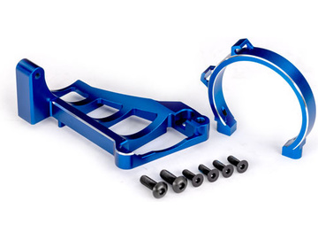 Traxxas Motor mounts (blue-anodized aluminum) (for use with #3483) / TRA10262-BLUE