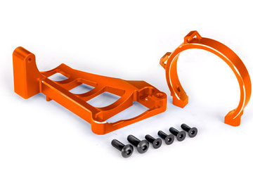 Traxxas Motor mounts (orange-anodized aluminum) (for use with #3483) / TRA10262-ORNG