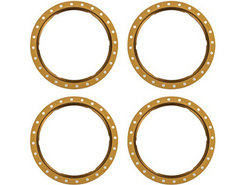 Traxxas Beadlock rings, bronze (machined aluminum) (4) / TRA10276-BRNZ