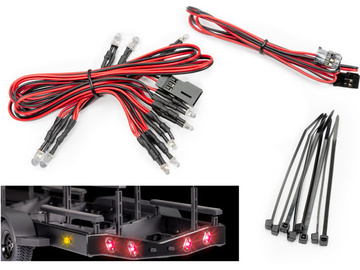 Traxxas Wire harness, LED lights/ zip ties (8) / TRA10349
