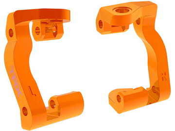 Traxxas Caster blocks (c-hubs), aluminum (orange) / TRA10733-ORNG