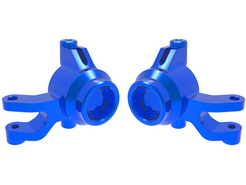 Traxxas Steering blocks, aluminum (blue) / TRA10734-BLUE