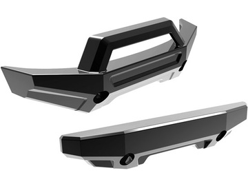 Traxxas Bumper, front (1)/ rear (1) (black chrome) / TRA10735-BLKCR