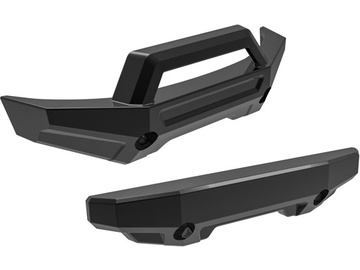 Traxxas Bumper, front/ rear (black) / TRA10735-BLK