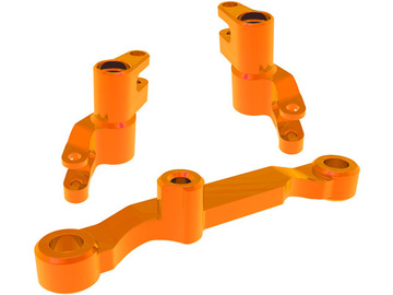 Traxxas Steering bellcranks, draglink, aluminum (orange) / TRA10743-ORNG