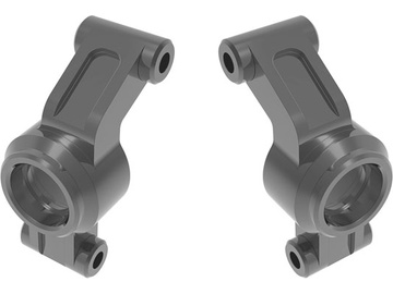 Traxxas Carriers, stub axle, aluminum (gray) / TRA10751-GRAY