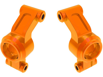 Traxxas Carriers, stub axle, aluminum (orange) / TRA10751-ORNG