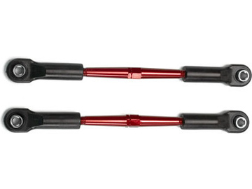 Traxxas Turnbuckles, aluminum (red-anodized), toe links, 61mm (2) / TRA2336X