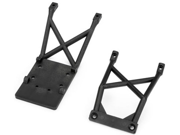 Traxxas Skid plates, front & rear (black) / TRA3623-BLK