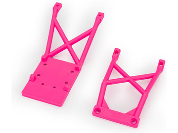 Traxxas Skid plates, front & rear (pink) / TRA3623-PINK