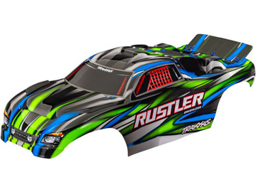 Traxxas karosérie Rustler zelená (bezsponková) / TRA3721-GRN