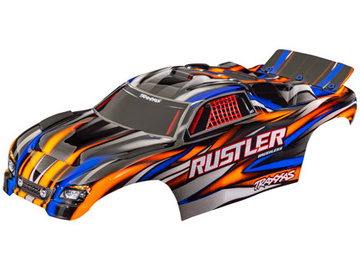 Traxxas Body, Rustler, orange (for clipless mounting) / TRA3721-ORNG