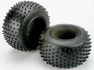 Traxxas Tires 2.2", Pro-Trax spiked (soft-compound) (2) (rear) / TRA4790R