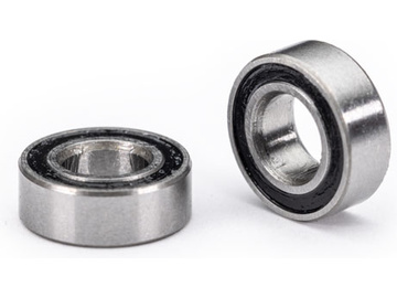 Traxxas Ball bearings, black rubber sealed (3.5x7x2.5mm) (2) / TRA5043