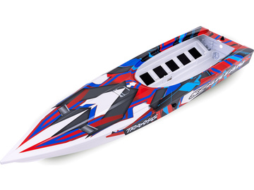 Traxxas Hull, Spartan, red graphics (fully assembled) / TRA5737R