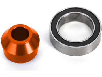 Traxxas Bearing adapter, aluminum (orange-anodized) (for slipper shaft) / TRA6893-ORNG