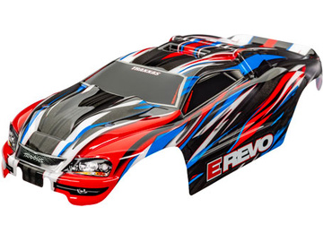 Traxxas karosérie E-Revo 1:16 červeno-modrá / TRA7115-RBLU