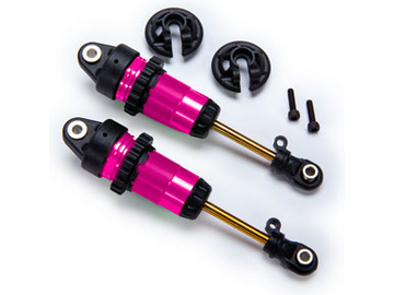 Traxxas Shocks, GTR long pink-anodized, PTFE-coated bodies with TiN shafts (2) / TRA7461-PINK