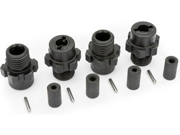 Traxxas Wheel hubs, hex (4)/ axles (4)/ axle pins (4) / TRA9085