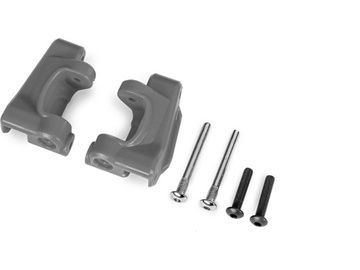 Traxxas Caster blocks (c-hubs), extreme heavy duty, gray (for use with #9182) / TRA9135-GRAY