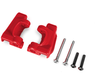 Traxxas Caster blocks (c-hubs), extreme heavy duty, red (for use with #9182) / TRA9135-RED