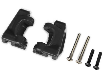 Traxxas Caster blocks (c-hubs), extreme heavy duty, black (for use with #9180 and 9181) / TRA9136