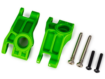 Traxxas Carriers, stub axle, rear, extreme heavy duty, green (for use with #9180, 9181, 9182) / TRA9150-GRN