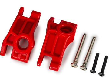 Traxxas Carriers, stub axle, rear, extreme heavy duty, red (for use with #9180, 9181, 9182) / TRA9150-RED