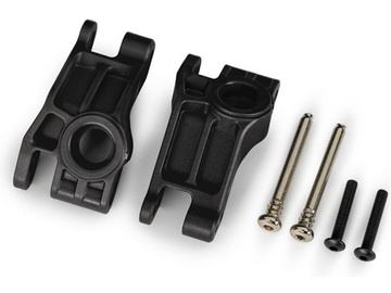 Traxxas Carriers, stub axle, rear, extreme heavy duty, black (for use with #9180, 9181, 9182) / TRA9150