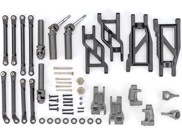 Traxxas Suspension Upgrade Kit, extreme heavy duty, gray (fits Rustler 2WD or Stampede 2WD) / TRA9180-GRAY