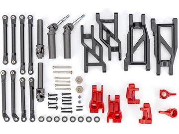 Traxxas Suspension Upgrade Kit, extreme heavy duty, red (fits Rustler 2WD or Stampede 2WD) / TRA9180-RED